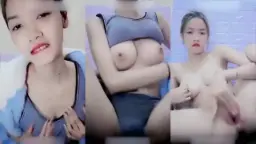Paya Abg Dada Montok Bikin Greget Pakai Baju Biru Muda Yang Ketat