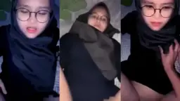 Gadis Berhijab Berkacamata Yang Bikin Heboh Dengan Aksi Mesranya