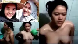 Kakak Dan Adik Mandi Telanjang Dengan Hijab Yang Menggoda