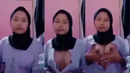 Gadis Berhijab Menggoda Dengan Payudara Yang Menggairahkan
