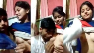 Menggoda Sepupu, Menghisap Payudara Montoknya Dalam Video Mesum
