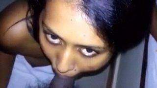 Gadis Cantik Dari Firma Aluth Lagi Nge-*suck* Kontol Hitam Berbulu Lebat Sampai Ngeces.