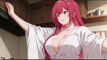 Anak Tiri Pulang Lebih Awal Dan Nangkep Istri Bokap Lagi Masak Pake Jubah Mungil. Kureha Enomoto Hentai Cosplay (ai-generated)