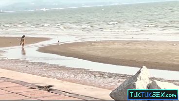 Gadis Thailand Digauli Di Pantai Sama Bule Kontol Gede