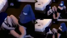 Ibu Tiri Hijab Ngentot Sama Anak Tiri Cewek, Sange Banget Saling Jilat Memek Basah.