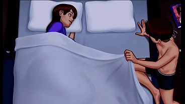 Ibu Tiri Gak Perlu Bicara, Cukup Gerakan Tubuhnya Bikin Aku Keras (18+)
